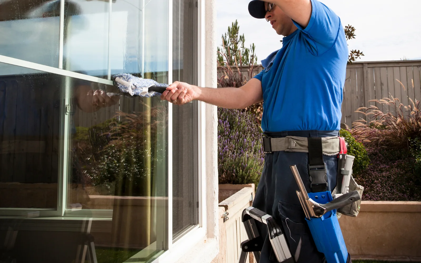 Bay Windows technician at a residential property
